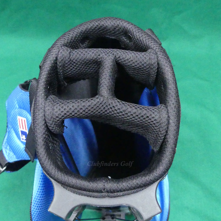 US Kids Golf 45-31 Black/Blue/Grey 25" Tall 4-Way Golf Stand Bag (No Raincover)
