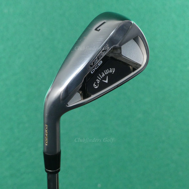 LH Callaway Apex DCB 2021 Forged Single 7 Iron TT Elevate MPH 85 Steel Regular