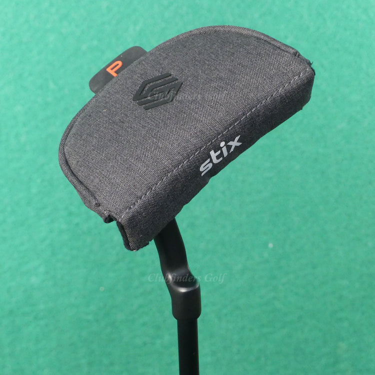 Stix Golf Milled Face Mallet Plumbers-Neck 34" Putter Golf Club w/ Headcover