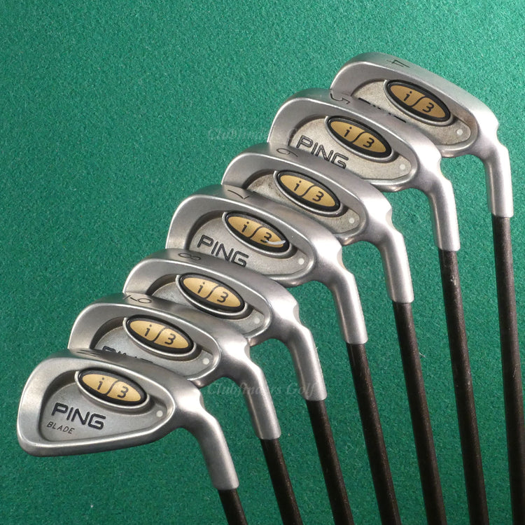 Ping i3 Blade White Dot 4-PW Iron Set Factory 350 Series Graphite Stiff