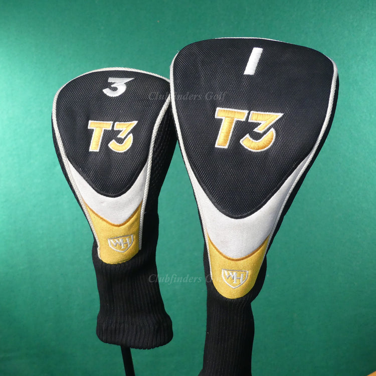 LH Walter Hagen T3 Driver, 3 Wood, 3-PW 10-Piece Woods/Hybrids/Irons Club Set