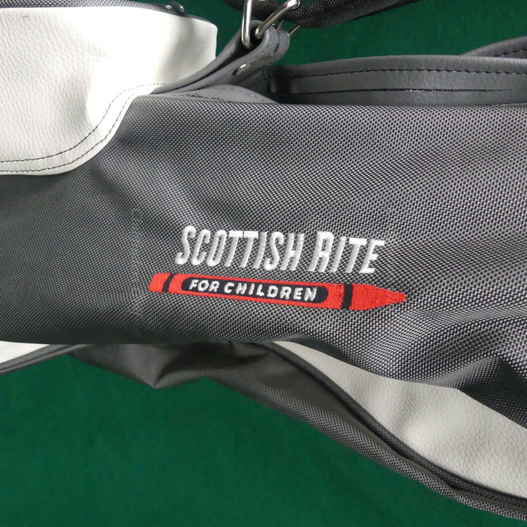 Jones Sports Co Original Jones Bag Grey/White 3-Way Golf Carry Sunday Bag