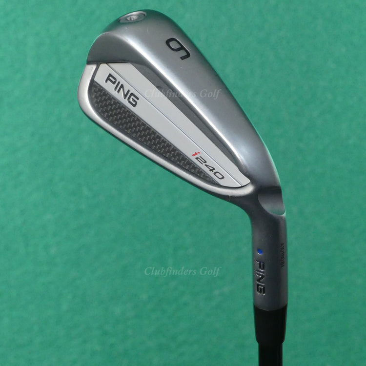 Ping i240 Blue Dot Single 6 Iron UST Mamiya Recoil Dart F2 65 Graphite Seniors