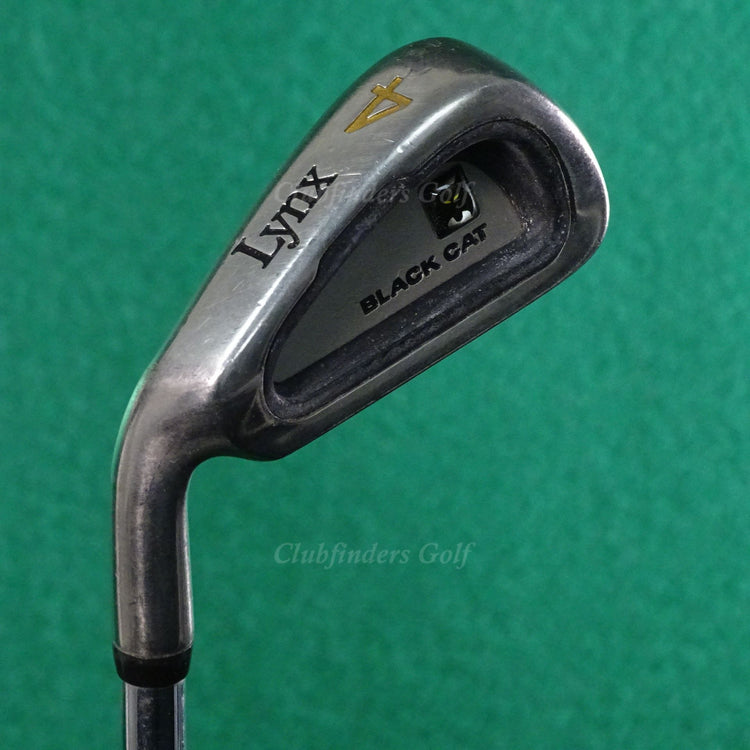 LH Lynx Original Black Cat Single 4 Iron True Temper Dynamic Flare Steel X-Stiff