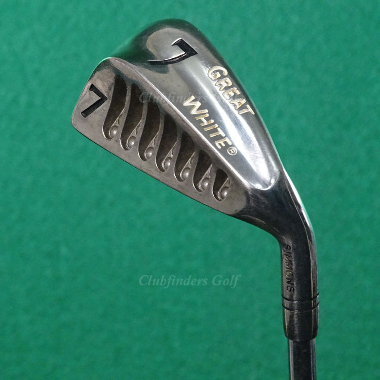 Sigma Golf Simmons Great White Single 7 Iron Factory Steel Regular Tiger Shark