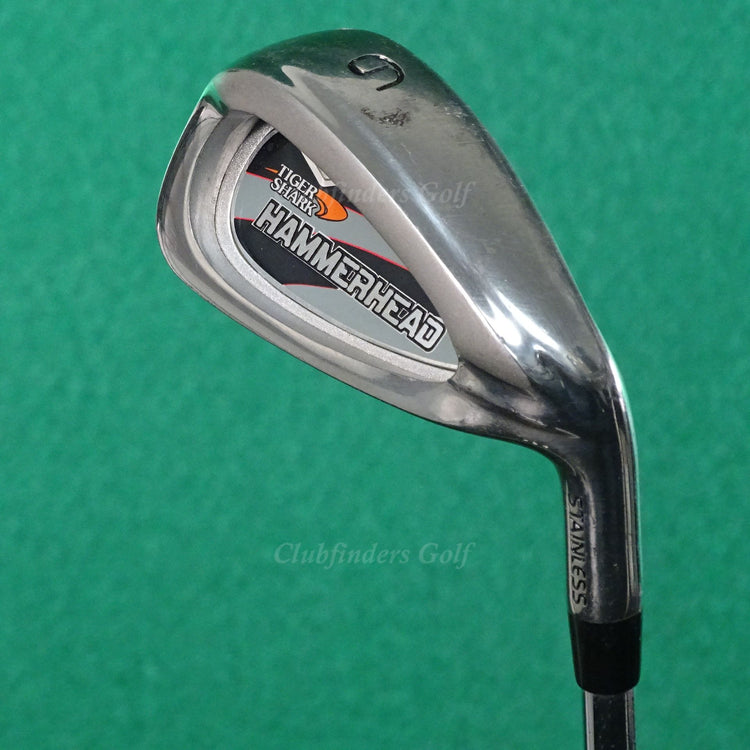 Tiger Shark Hammerhead Stainless Single 6 Iron Factory Steel Regular