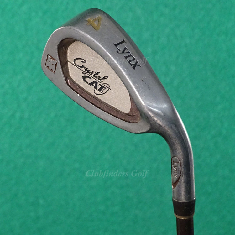 Lady Lynx Crystal Cat Ti Single 4 Iron Factory Dual Flare Graphite Ladies