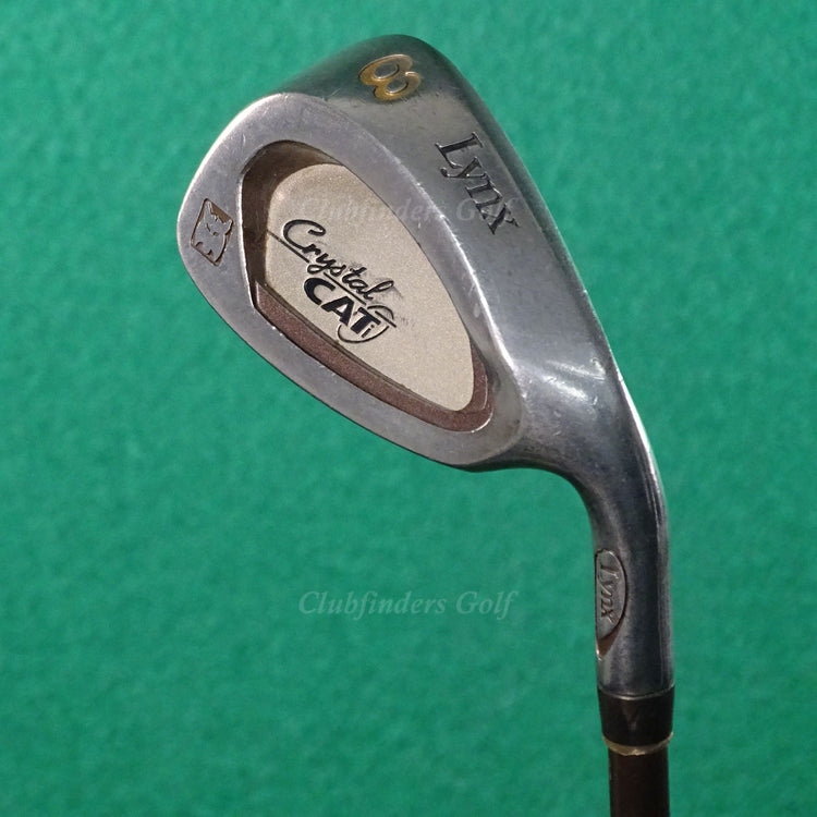 Lady Lynx Crystal Cat Ti Single 8 Iron Factory Dual Flare Graphite Ladies Stiff