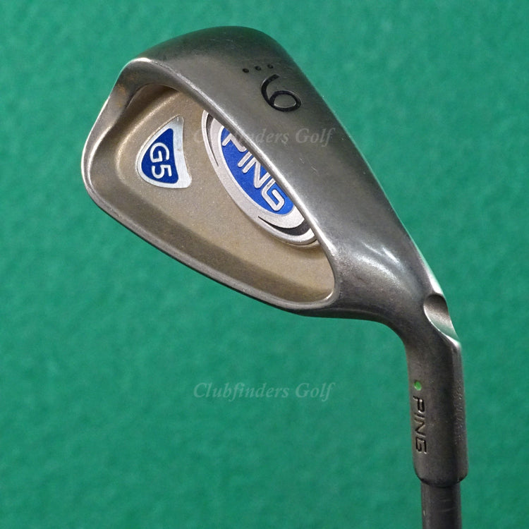 Ping G5 Green Dot Single 9 Iron Factory TFC 100I Graphite Stiff