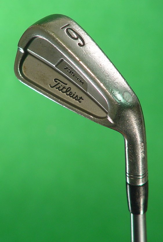 Titleist 735.CM Stainless Single 6 Iron Design GAT 105LB-S Graphite Stiff