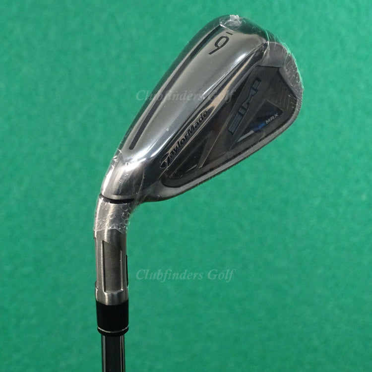 NEW LH TaylorMade SIM2 Max Single 6 Iron KBS Max MT 85 Steel Regular