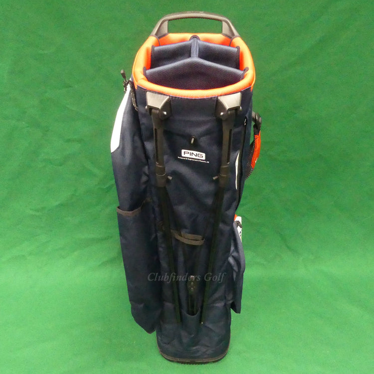 NEW Ping Hoofer 2023 Navy/Red/White Golf Stand Bag w/ Raincover