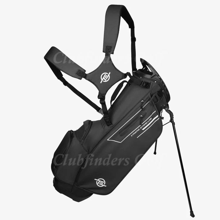 NEW Tour Edge Xtreme Lite Black 5-Way Golf Stand Bag w/ Raincover