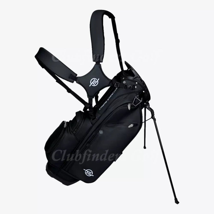 NEW Tour Edge Xtreme Lux Black 5-Way Golf Stand Bag w/ Raincover