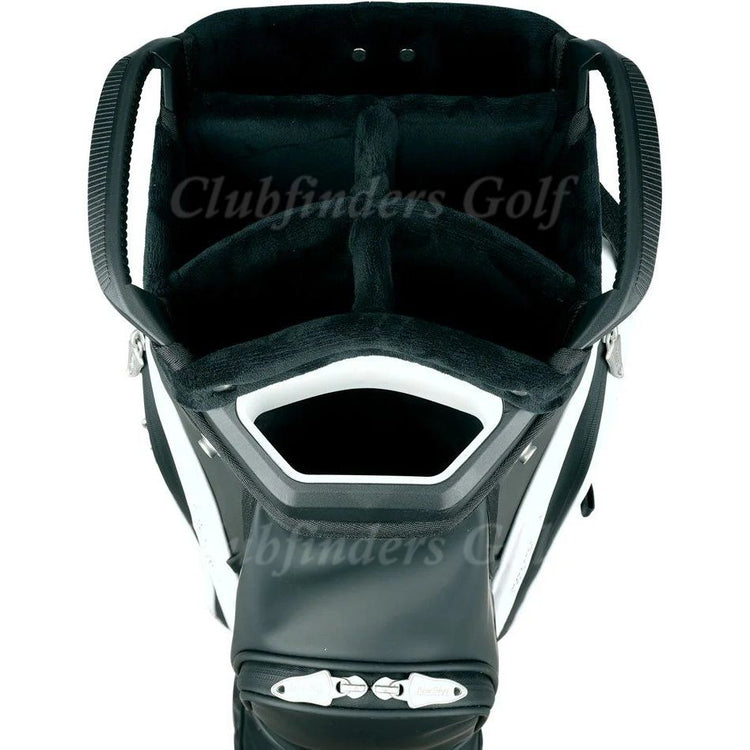 NEW Tour Edge Xtreme Lux Black / White 5-Way Golf Cart Bag w/ Raincover