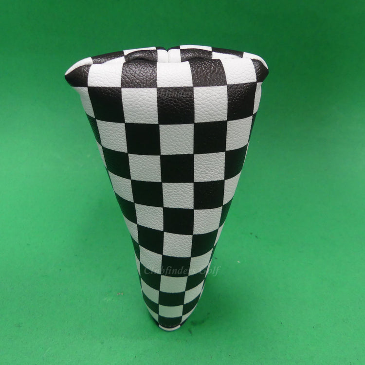 NEW Clubfinders Unbranded Checkered Magnetic Closure Putter Headcover