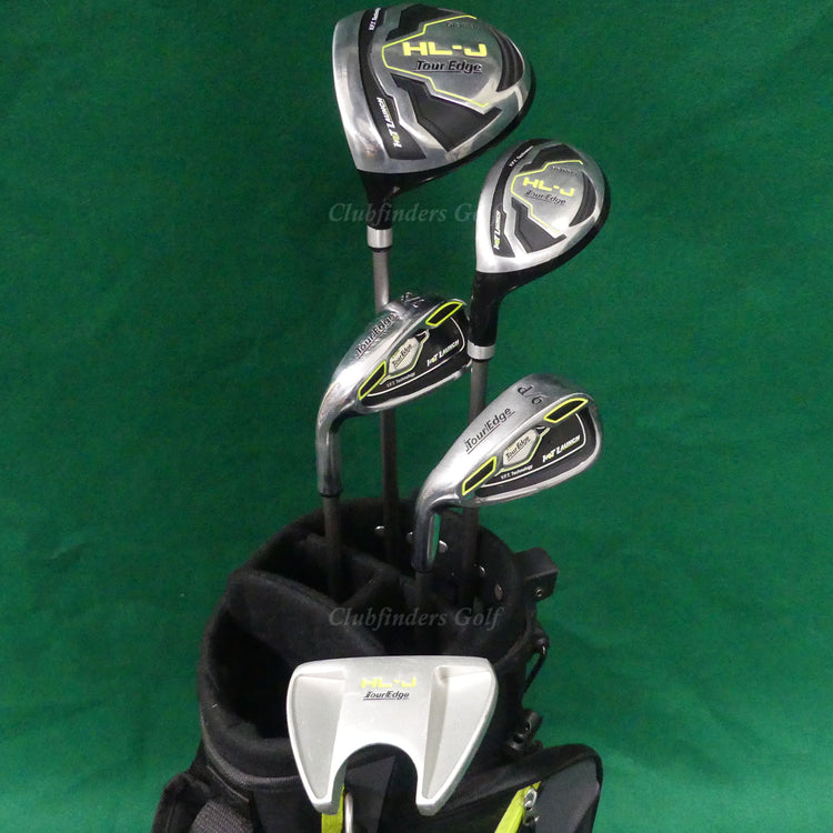 JUNIOR LH Tour Edge Hot Launch HL-J 5-Piece Complete Golf Club Set w/ Stand Bag