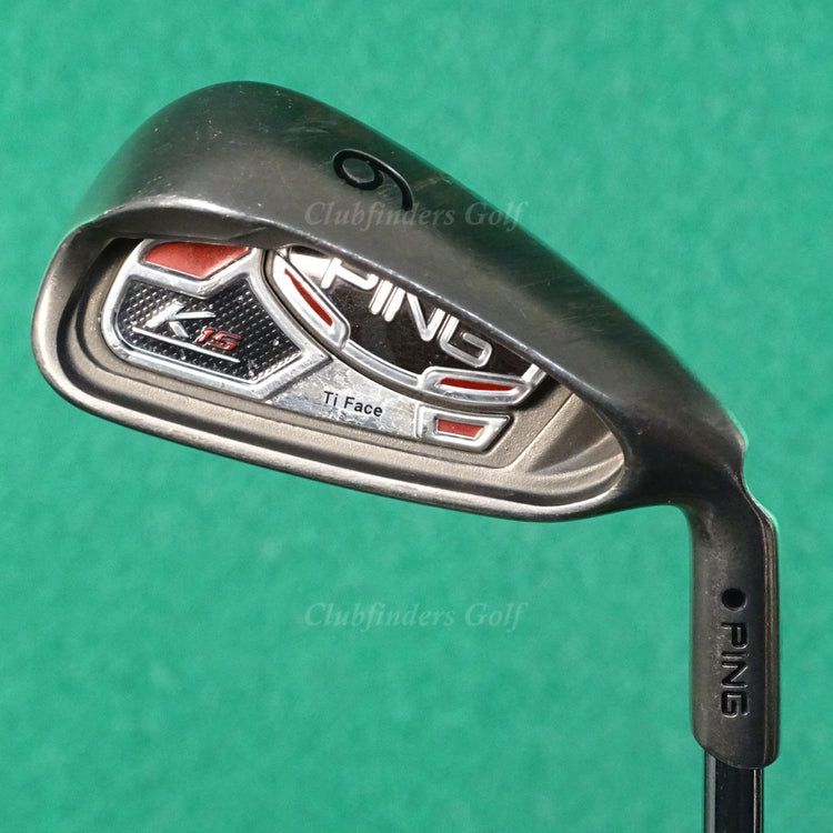 Ping K15 Black Dot Single 6 Iron Ping AWT Steel Regular