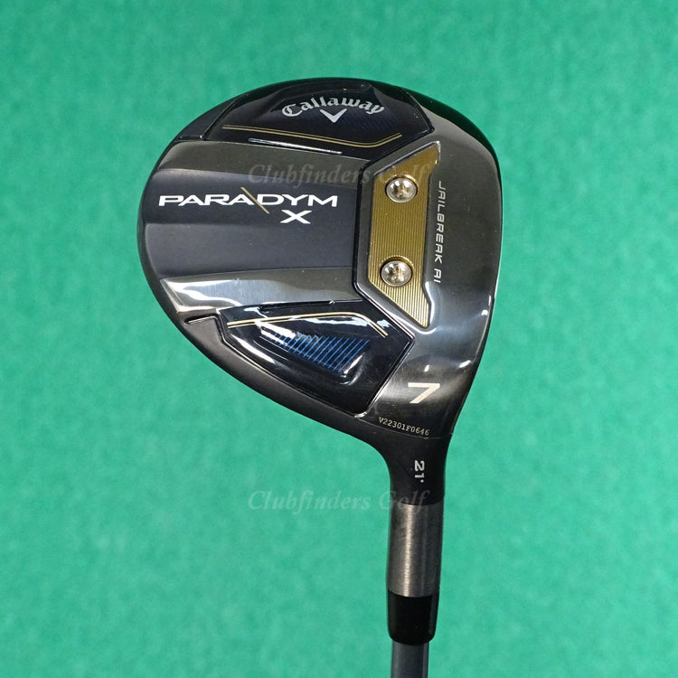 Callaway Paradym X 21° Fairway Wood 7 Ozik White Ties X4 70-X Extra Stiff