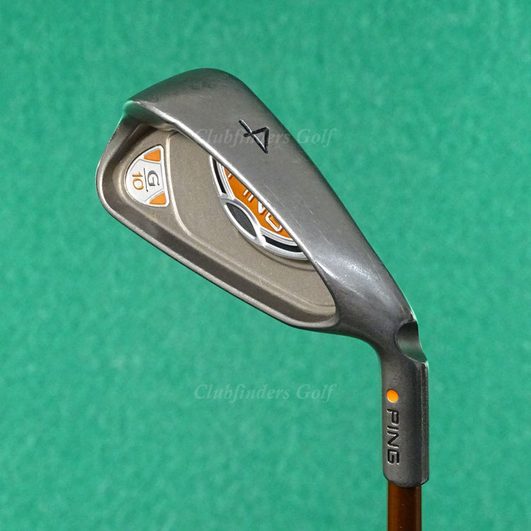 Ping G10 Orange Dot Single 4 Iron Factory TFC 129I Graphite Soft Regular