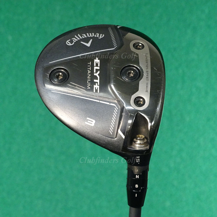 Callaway ELYTE Ti 15° Fairway Wood 3 HZRDUS Smoke Yellow 6.5 X-Stiff w/ HC