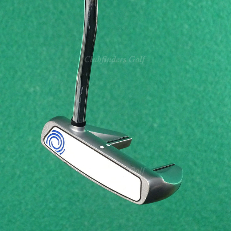 LH Odyssey White Hot RX V-Line Fang Double-Bend 35" Mallet Putter Golf Club