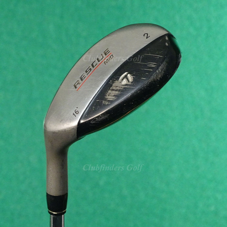 LH TaylorMade Rescue Mid 16° 2 Hybrid TaylorMade Light Metal Steel Stiff
