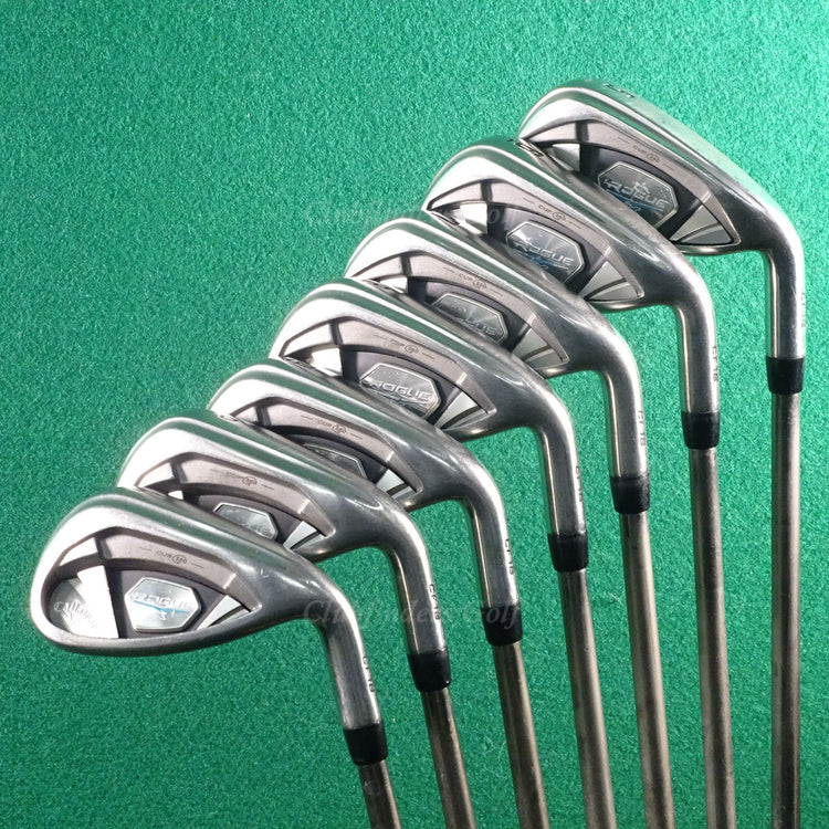 Callaway Rogue X CF18 5-AW Iron Set UST Mamiya Recoil ES 460 F3 Graphite Regular