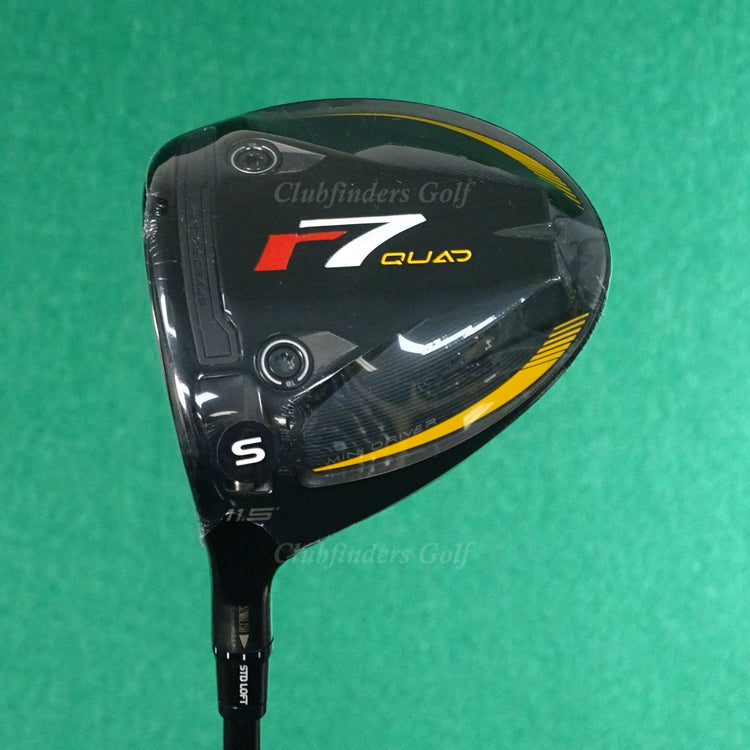 NEW LH TaylorMade r7 Quad 11.5 Mini Driver Fujikura Speeder Graphite Stiff w/ HC