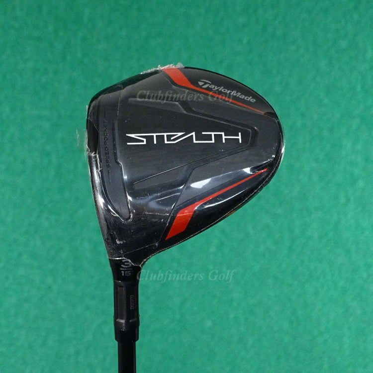 NEW LH TaylorMade Stealth Fairway 15° 3 Wood Fujikura Ventus 6-S Graphite Stiff
