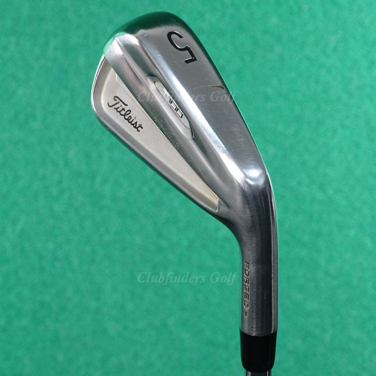 Titleist 2021 T100 Forged Single 5 Iron True Temper AMT Silver G2 Steel Stiff