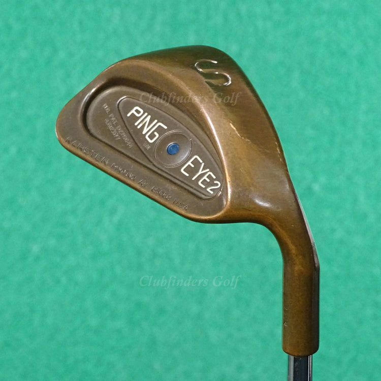 Ping Eye 2 BeCu Copper Blue Dot SW Sand Wedge Karsten ZZ-Lite Steel Stiff