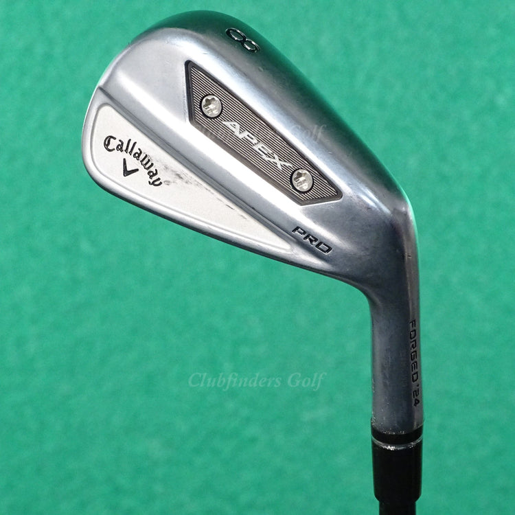 Callaway Apex Pro Forged '24 Single 8 Iron AMT R300 Tour White Steel Regular