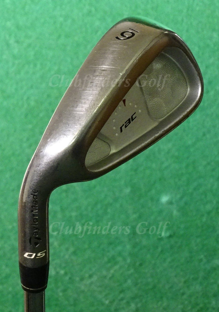 LH TaylorMade RAC OS 2003 Single 6 Iron Factory Light Metal 95g Steel Stiff