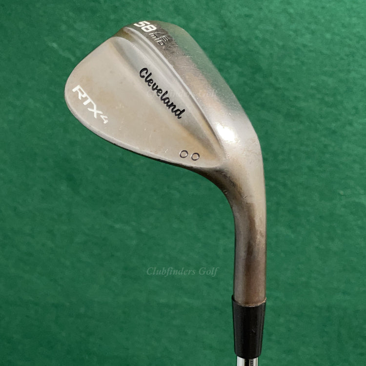 Cleveland RTX-4 RAW MID 58-9 58° LW Lob Wedge Stepped Steel