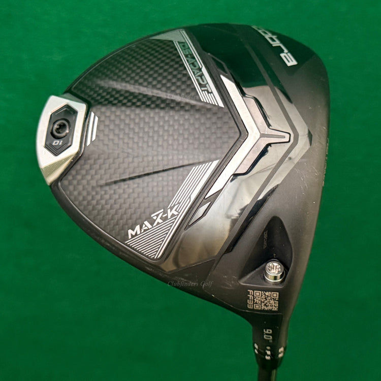 Cobra DS-ADAPT MAX-K 9° Driver Project X Denali Black 60G 6.0 Stiff w/HC