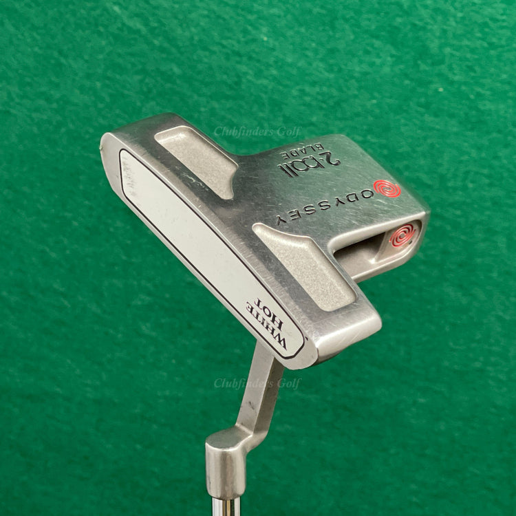 LH Odyssey White Hot 2-Ball Blade 35" L-Neck Putter Golf Club