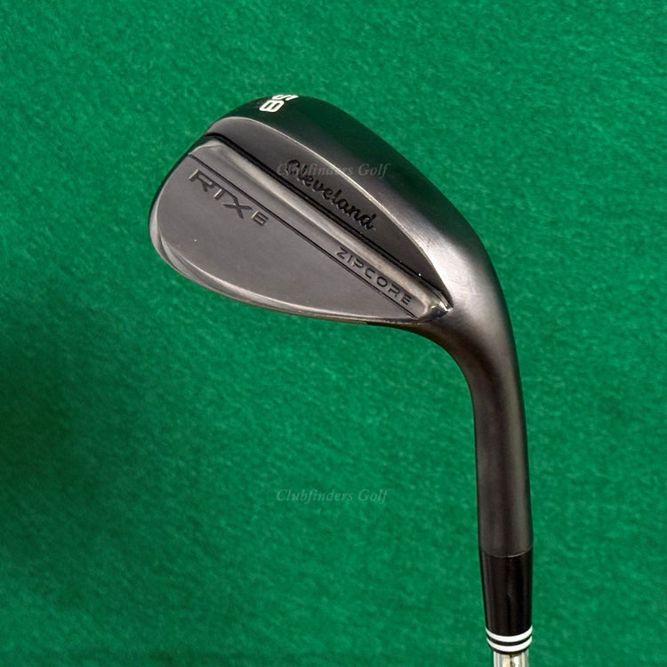 Cleveland RTX 6 Zipcore Mid Black 58-10 58° Lob Wedge DG Spinner TI Steel Wedge