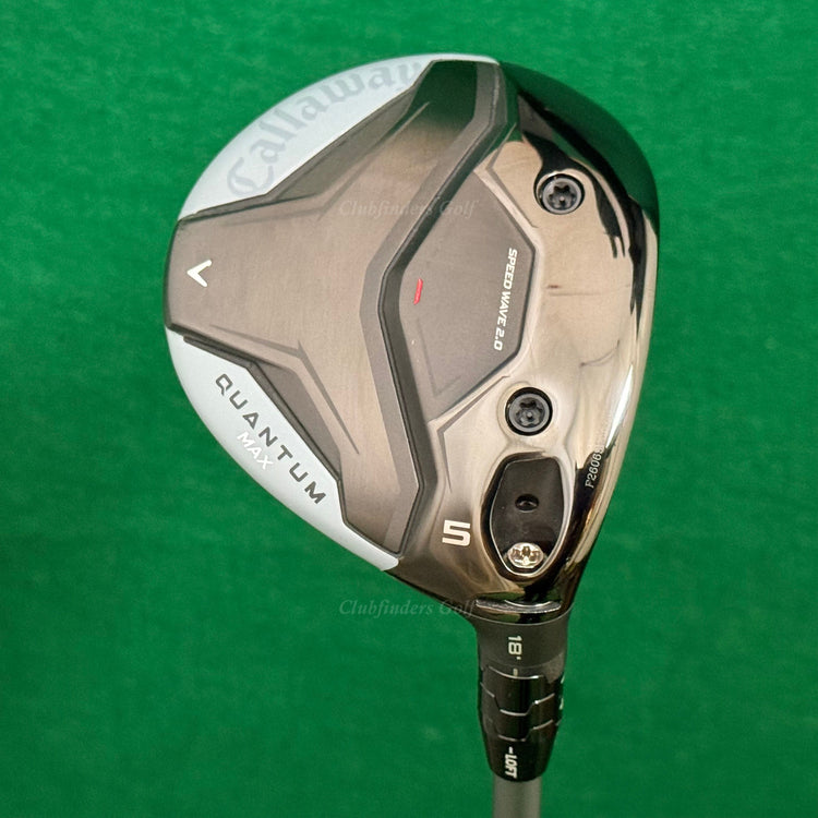 Callaway Quantum Max 18° Fairway Wood 5 Denali Frost Silver 60G 5.5 Regular w/HC