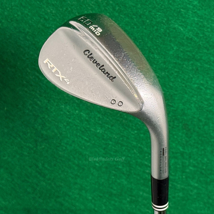 Cleveland RTX-4 Mid Satin Chrome 60-9 60° Lob Wedge Dynamic Gold S400 TI Stiff
