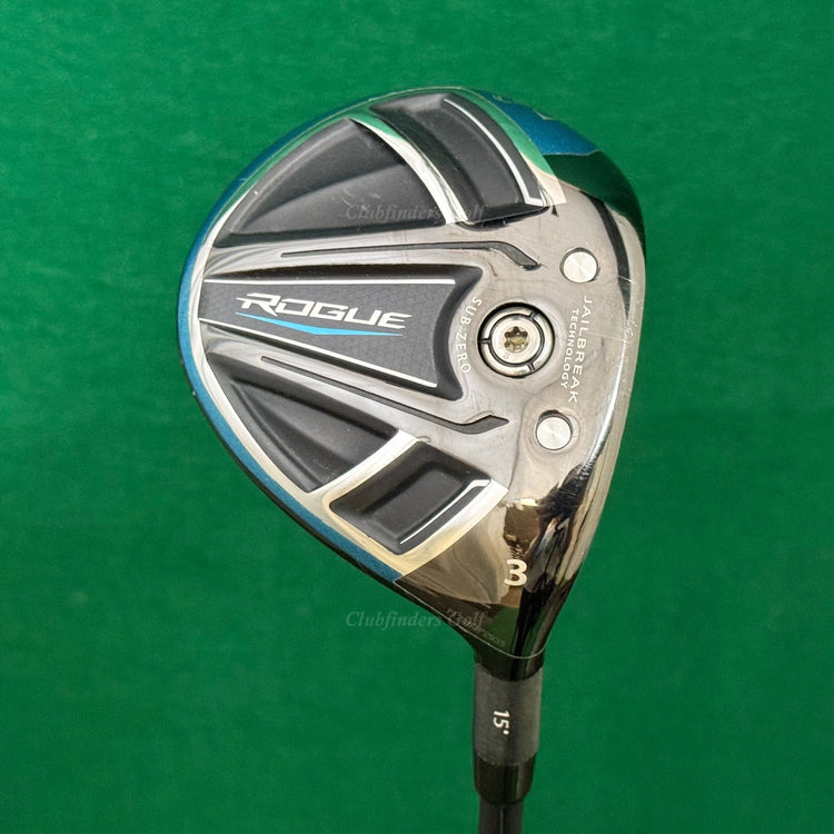 Callaway Rogue Sub Zero 15° Fairway Wood 3 Project X HZRDUS CB Red 60g 6.0 Stiff