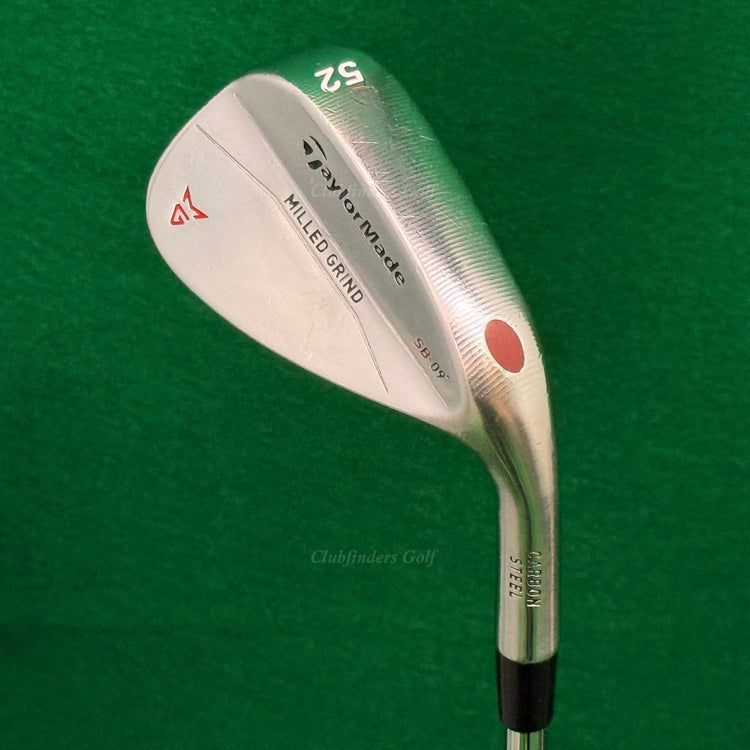 TaylorMade Milled Grind Chrome 52-SB9 52° Gap Wedge Dynamic Gold Wedge Flex