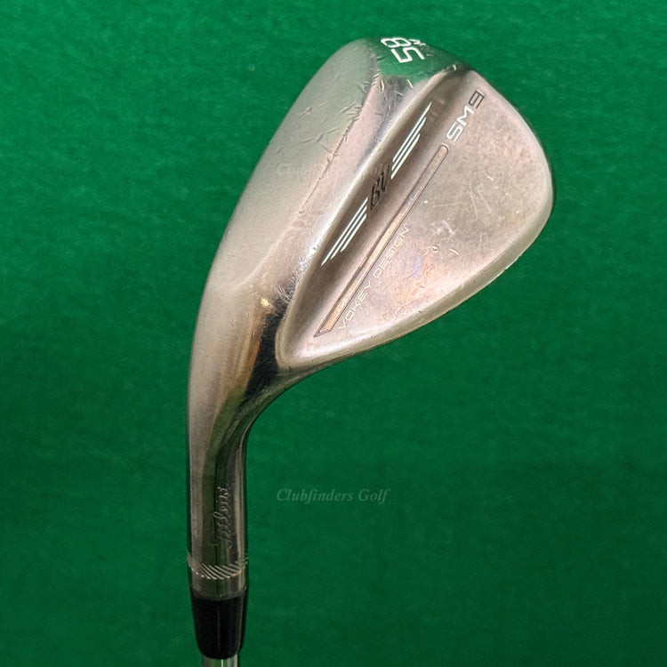 LH Titleist Vokey SM9 Brushed 58-8M 58° Lob Wedge Vokey Design Steel Wedge Flex