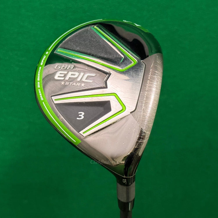 Callaway GBB EPIC Star 15° 3 Fairway Wood Cypher Fifty 6.0 Graphite Stiff w/ HC