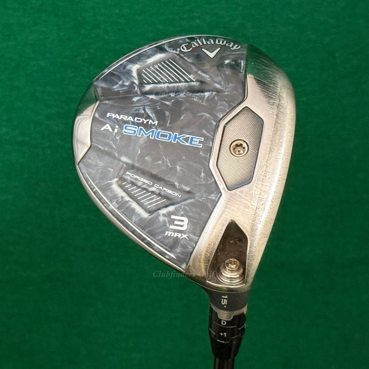 Callaway Paradym Ai Smoke Max 15° Fairway 3 Wood iDrive Tour 3.5 Graphite Stiff