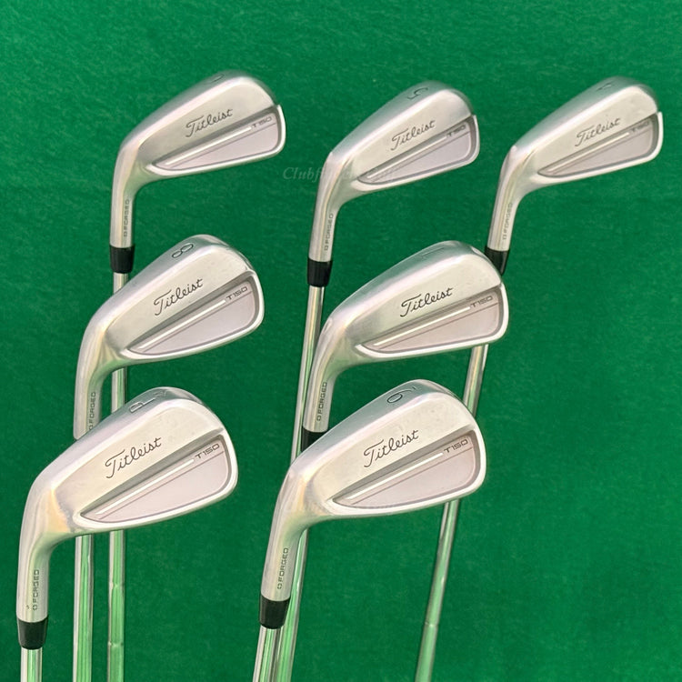 LH Titleist T150 Forged 2025 4-PW Iron Set Dynamic Gold S300 Steel Stiff