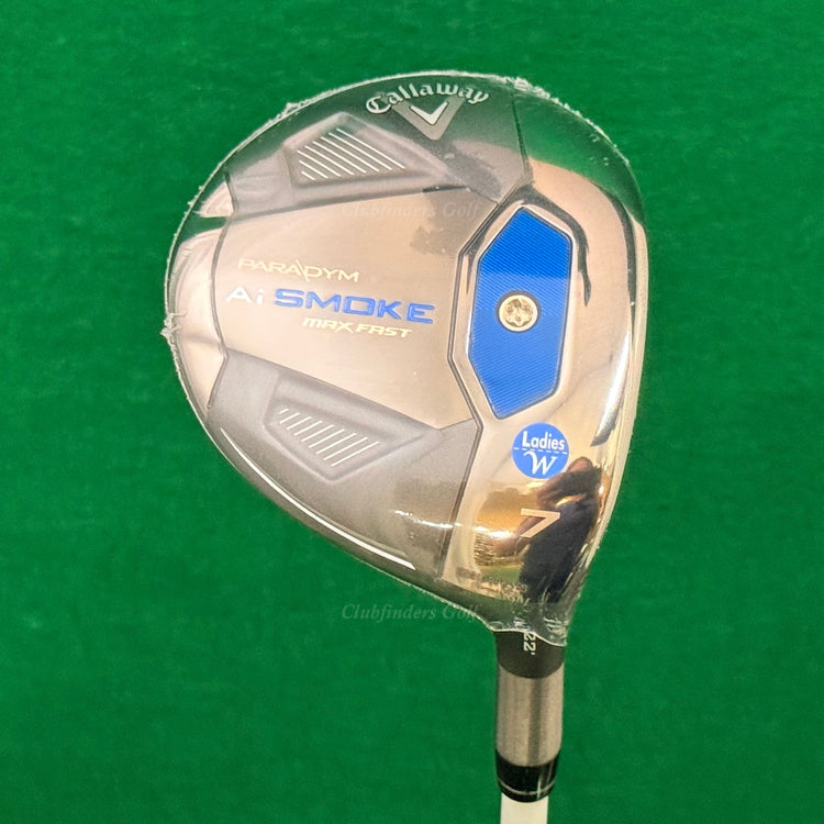 NEW Lady Callaway Paradym Ai Smoke Max Fast 22° Fairway 7 Wood ELDIO 40L w/HC