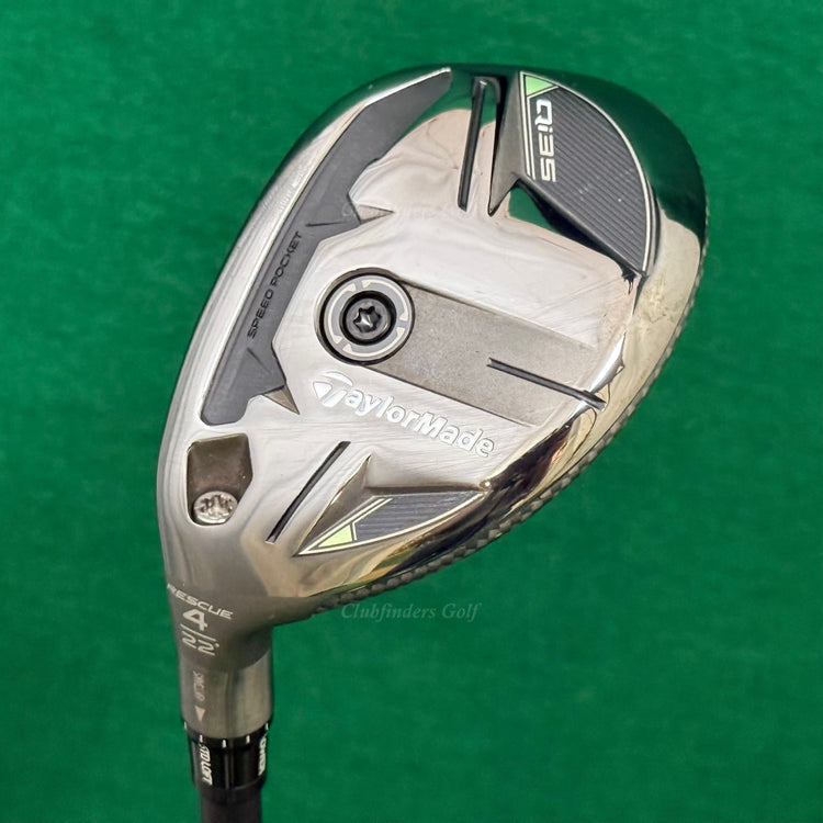 LH TaylorMade Qi35 22° 4 Hybrid Fujikura Ventus Blue HB 6-R Graphite Regular