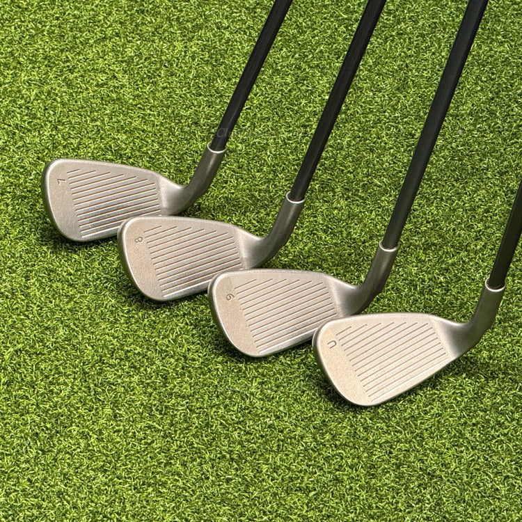 Ping G2 Silver Dot 4-UW Iron Set Ping TFC 100 Tip Flex Control Graphite Regular