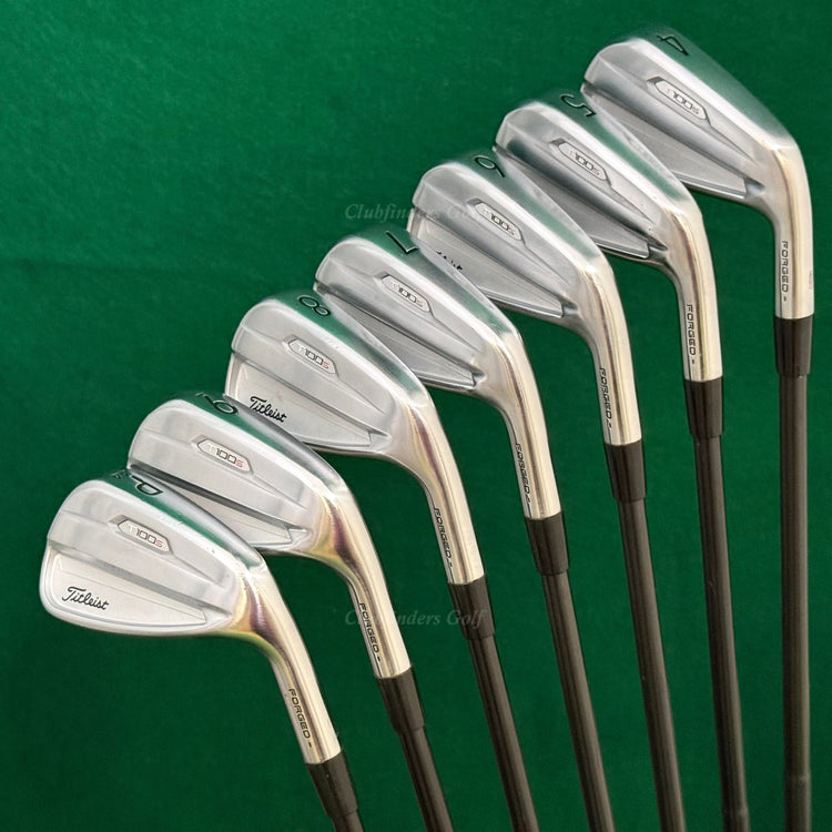 Titleist 2021 T100s Forged 4-PW Iron Set Dynamic Gold TI 115 S400 Steel Stiff